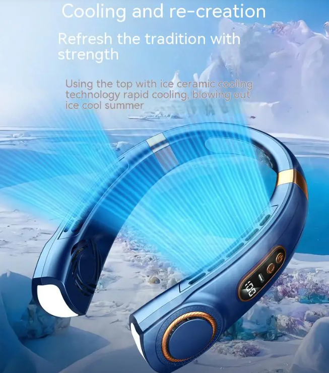 Portable Neck Fan for Summer Heat Outdoor Activities