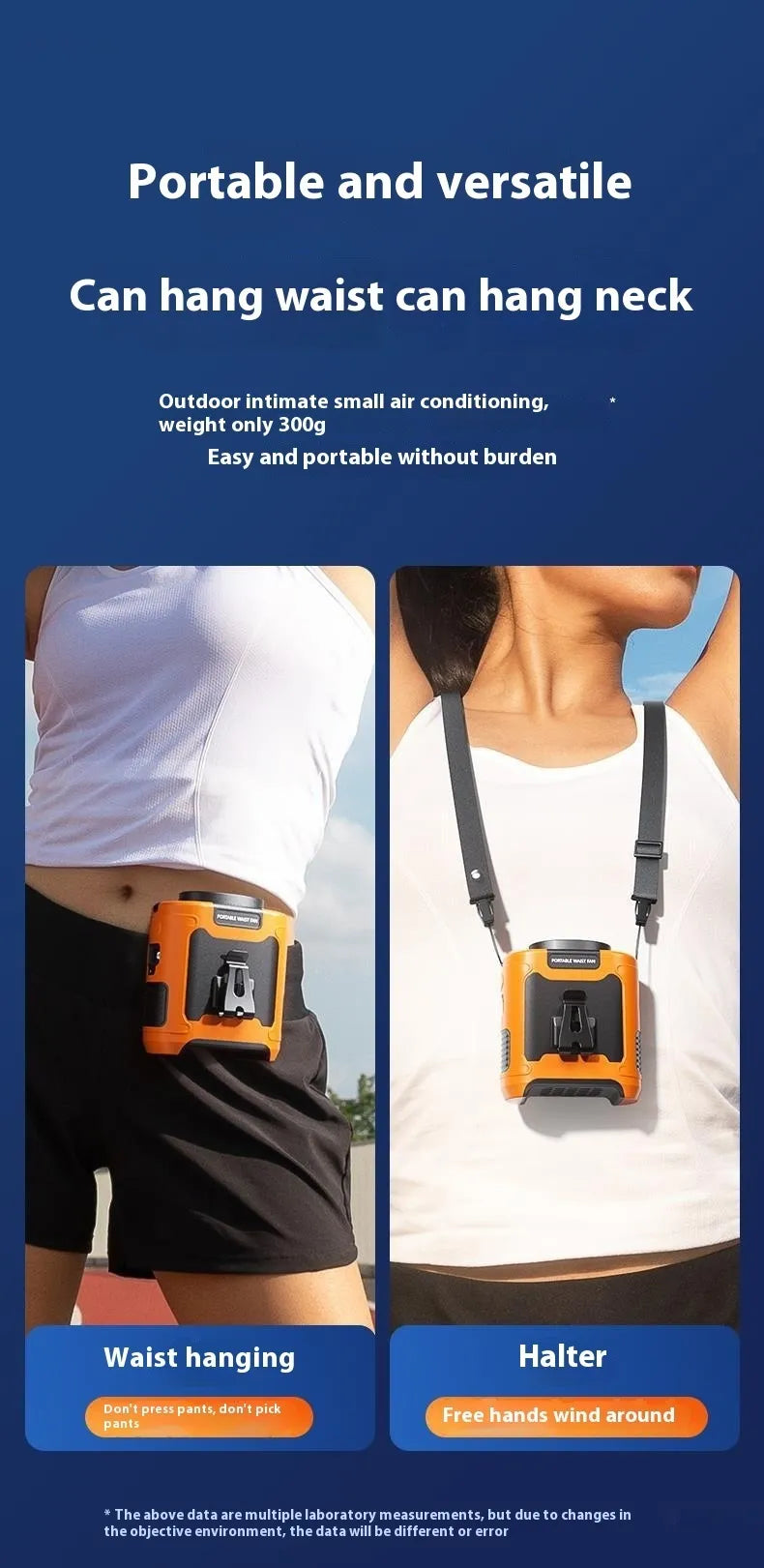 Creative Portable Small Waist  Fan for Summer Heat