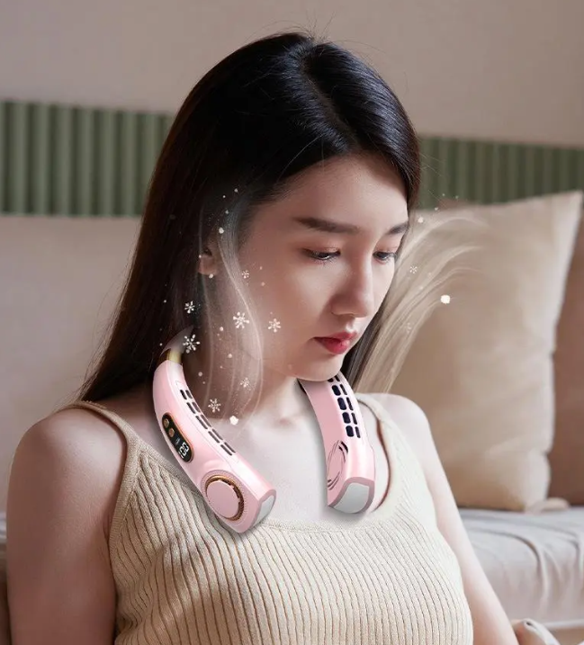 Portable Neck Fan for Summer Heat Outdoor Activities