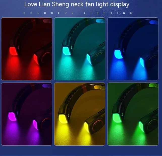 Portable Neck Fan for Summer Heat Outdoor Activities