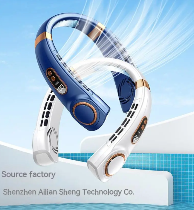 Portable Neck Fan for Summer Heat Outdoor Activities